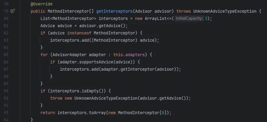 getInterceptors