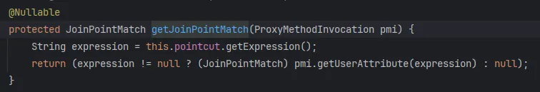 getJoinPointMatch